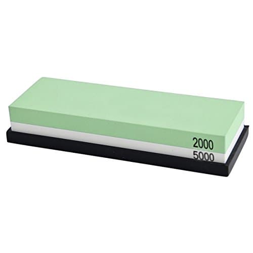 Iwivi Double-Side Knife Sharpening Stone Combination Whetstone Sharpener (2000# / 5000#)