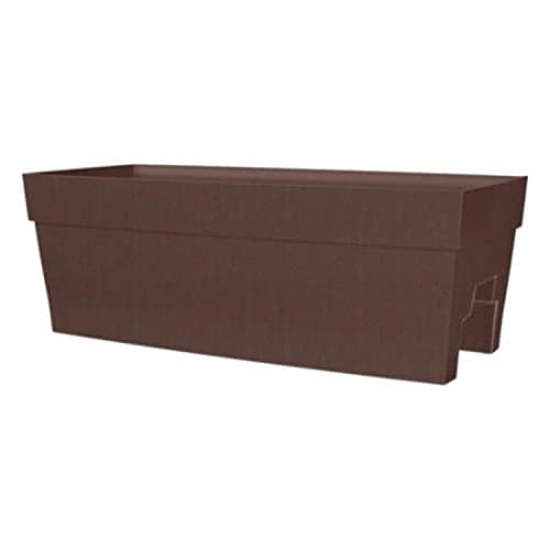 Self Watering Brown Rectangular Pot Planter