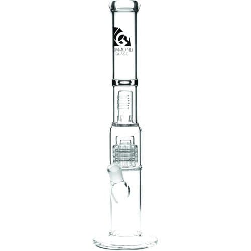 SCIENTIFIC LAB 13-480 - DIAMOND GLASS WP SUPER GRID PERC SPLASHGUARD 18" CLEAR FEMALE 18MM