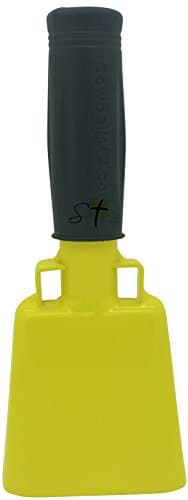 Various Sizes and Team Colors Cowbell with Stick Grip Handle Bell for Cheering at Sporting & Wedding Events - Cow Bell by Stewart Trading