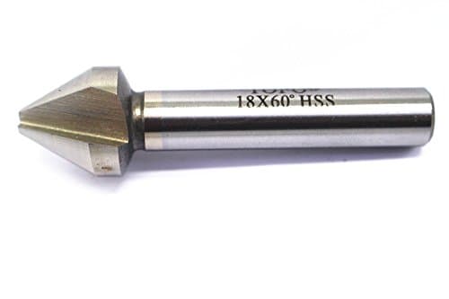 New Three Flute HSS Chamfer Countersink Chamfering Cutter 18mm Dia 60 Degree