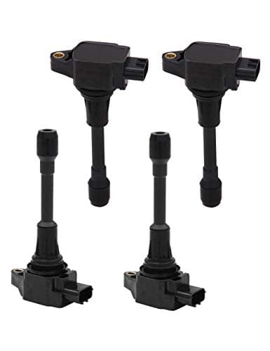 4 Pack Ignition Coil Replacement Plug Replacement Compatible OE UF-549 C1696 27301-26640 GN10241-12B1 22448-JAOOA Fits INFINITI NISSAN CUBE JUKE NOTE NV200 QASHQAI X-TRAIL RENAULT KOLEOS