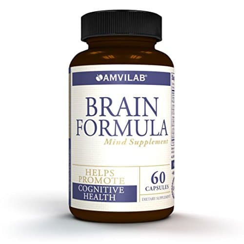 BRAIN FORMULA- Premium Mind Supplement-Brain Function booster With L-Carnitine, Ginko Biloba &amp; more. Nootropic - Supports Memory, Clarity and Focus, 60 day supply