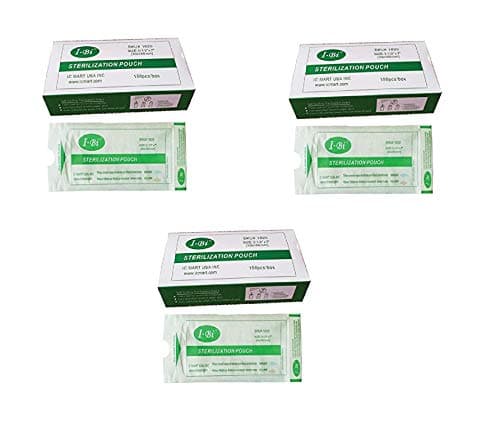 IBI Self Seal Sterilization Pouch 3.5" x 7" Autoclave Bag 3 Pack (150 Count)