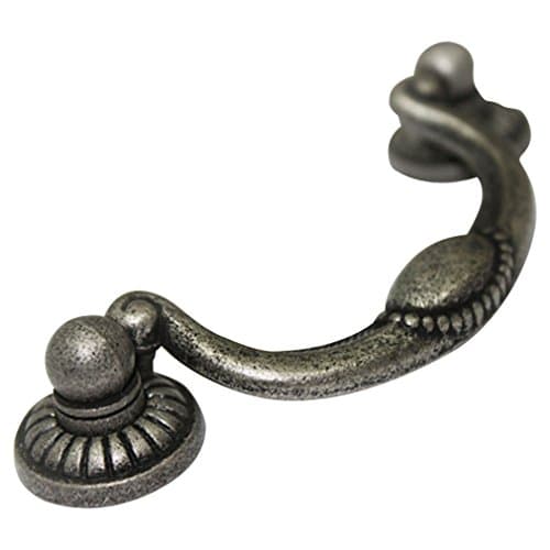 JC Handle Antique Pewter Metal 70 mm Drop Pulls Cabinet Drawer Handle Hardware WQE6255
