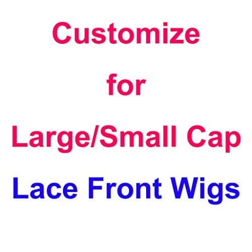 Customize LARGE or SMALL Size Cap For This Lace Front Wig Human Hair,14inch