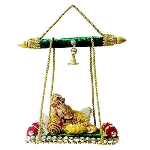 creativity centre Ganesha Swing Jhula (28 cm, Multicolour)