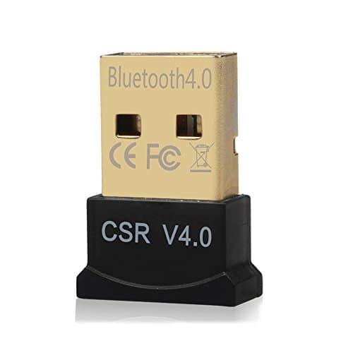 FotoFo Bluetooth 4.0 USB Adapter Low Energy Micro Adapter (Windows 10, 8.1, 8, 8, Raspberry Pi, Linux Compatible; Classic Bluetooth, and Stereo Headset Compatible) …