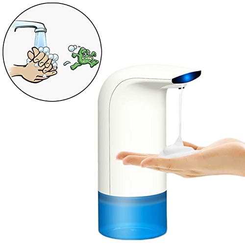 Touchless Hands-Free Automatic Soap Dispenser, Automatic Hand Sanitizer Dispenser/Alcohol Dispenser, 350ml/12oz Waterproof Infrared Motion Sensor Foam Soap Dispenser for Bathroom, Kitchen, Hotel,Car
