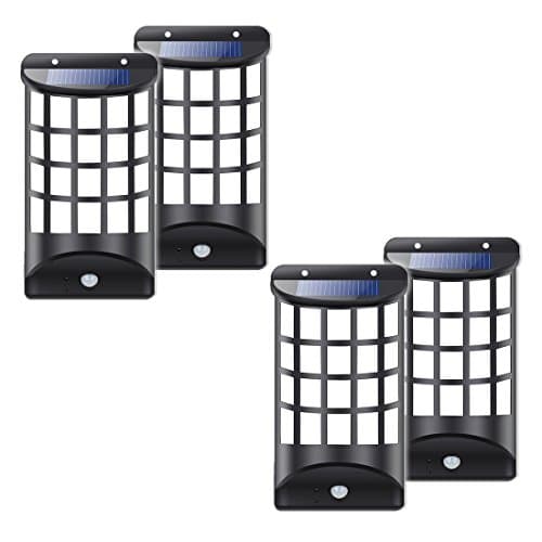 Solar Lights Outdoor, CARRYBATT Solar Deck Lights Wirelessled Solar Motion Sensor Security Light for Garden, Loft, Indoor, Outdoor, Fence, Deck, Patio(4 Pack)
