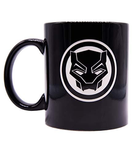 Black Panther Etched Mug - Classic Logo (Black)