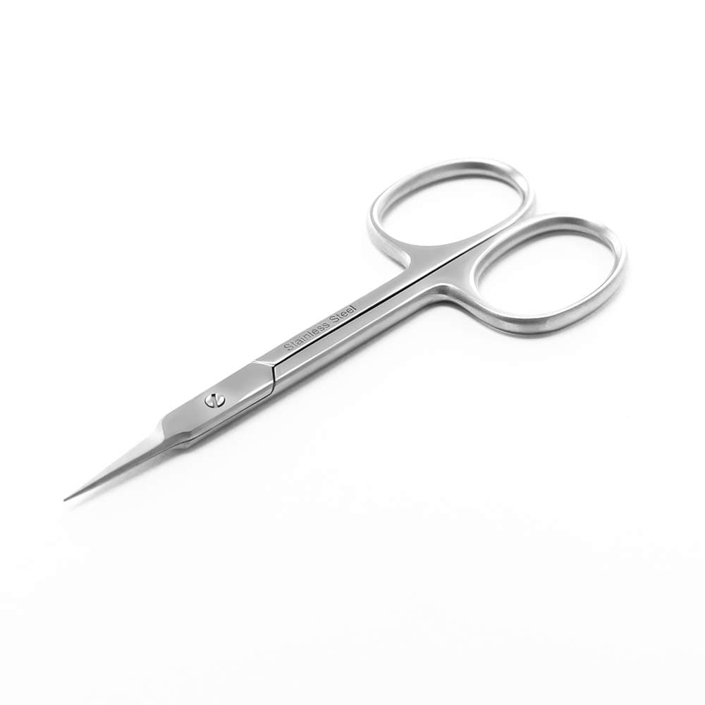 Ketama® Narrow nail cuticle scissors with thin tower tip - for precise and easy removal of your cuticle on the fingernails and toenails - sharp and curved blades for easier work.