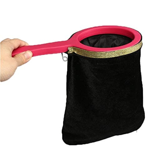 Yity88 Magic Bag Children Twisting Handle Change Empty Toys Props Gift Appear Disappear Funny Trick(Black)