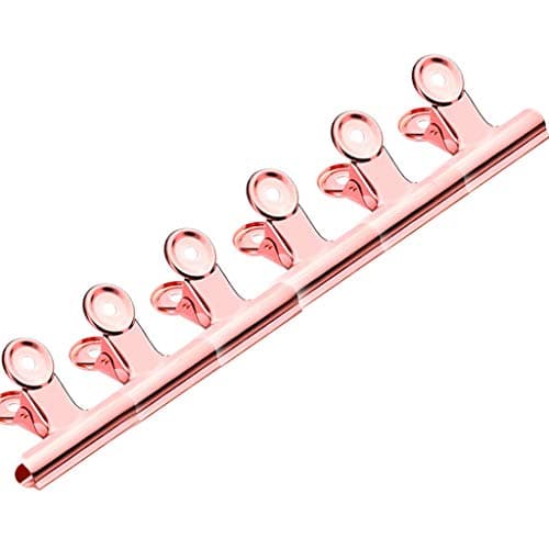 Ktyssp HOT Multi Function Curve Nail Pinching Clips Tool 6PCS Acrylic Nails Pinchers (Rose Gold)