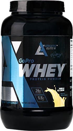 Athletic Elite 10 GoPRO Isolate Whey Protein ISO Protein AE10 Ronaldinho Approved (Vanilla Ice Cream, 2 LB)