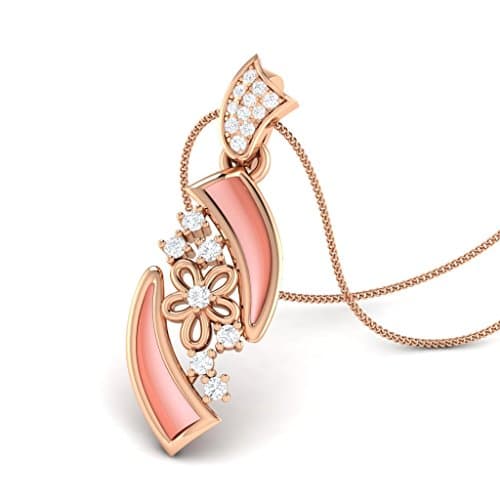 Nyassa Shell 10KT Gold Diamond Shell Pendant