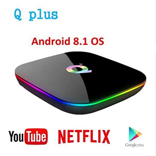 4GB RAM 64GB ROM, Q PLUS Android 8.1 OS TV Box, Allwinner H6 Quad-Core CPU, 2.4G WiFi LAN