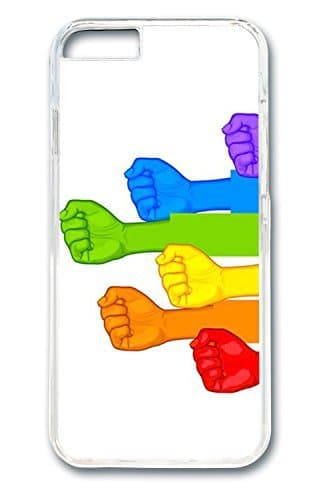 iPhone 6 plus Case, 6 plus Case - Crystal Clear Protective Hard Case for iPhone 6 plus Lgbt Support Anti-Scratch Clear Hard Back Case for iPhone 6 plus 5.5 Inches
