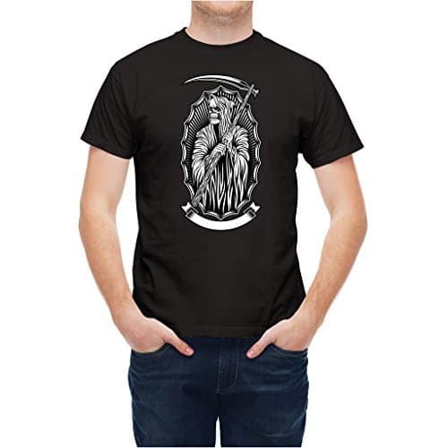 T-shirt Spooky Evil Dead Skeleton Black L