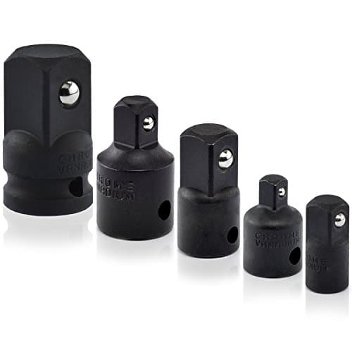 Impact Reducer & Adapter | 5pc Socket Wrench Set 1/4 3/8 1/2 Drive Air Ratchet