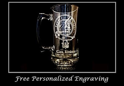 Clan Lindsay Scottish Crest 25oz Stein