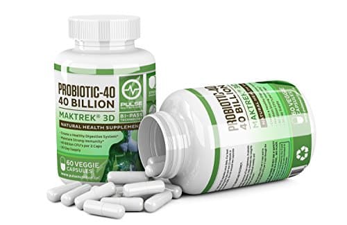 Probiotics 40 Billion CFU Supplement - Helps Improve Digestive, Urinary &amp; Immune Health - Dairy &amp; Gluten FREE