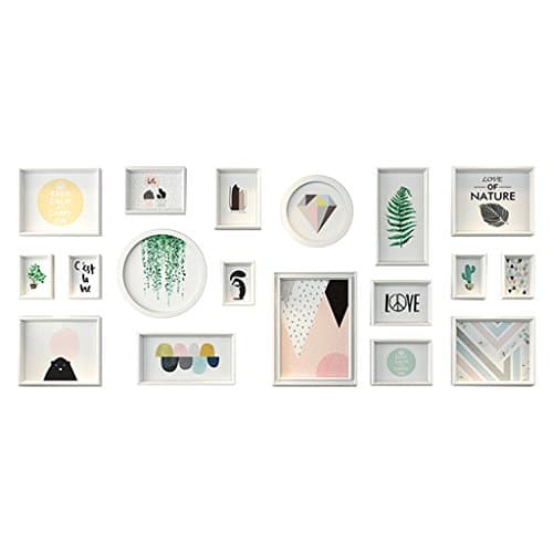 ZYANZ 18 Photo Frame Wall Gallery Kit Includes: Frames，Gallery Wall Frame Set，Perfect Frame，Art Painting Core，Home And Wall Decorations