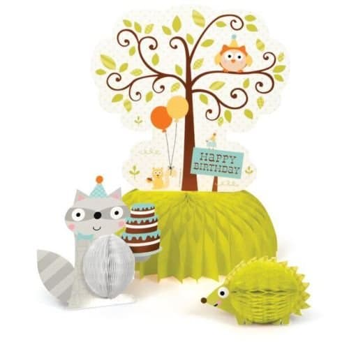 Happi Woodland Boy Honeycomb Table Centrepiece Set