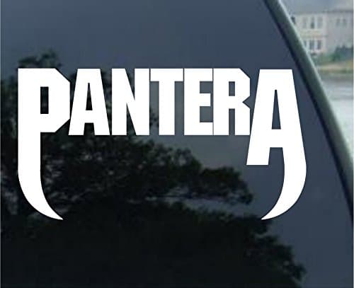 Pantera Vinyl 6" White Decal Stickers