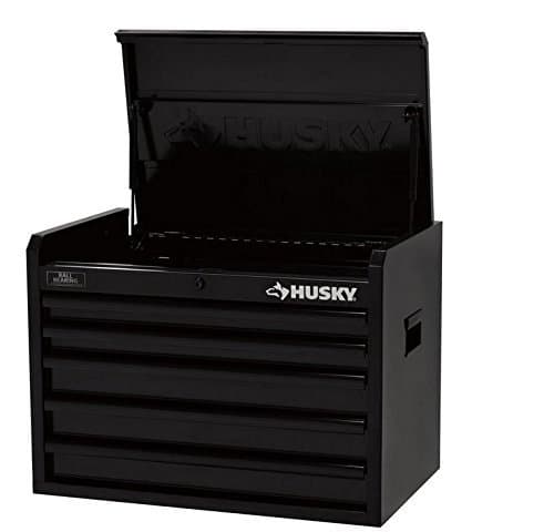 26 in. All Black 5-Drawer Tool Chest