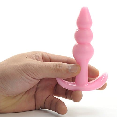 Wylux(TM) Bumpy Bubbles An al Pl-ug, Bubbly Beginner's An al Bliss! Soft TPR Butt Pl-ug for Men's Women's An al S-e-x Toys[Pink]