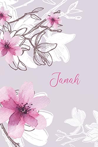 Janah: Custom Muslim Name Notebook/Journal - Personalized Islamic Gift