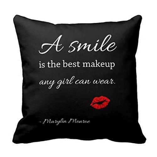 Marylin Monroe Quote Pillow Case 18" * 18"