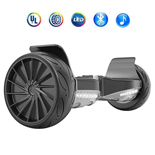 Asiwo Hoverboard,Electric Smart Self Balancing Wheel Hoverboard Scooter,8.5 Inch UL 2272 Certified IP54 Hover Board With Bluetooth speakers,LED lights, and Carry Bag