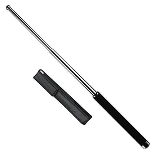 Widotech Expandable Emergency Tool with 3 Sections for Self Defense and Personal Protection - 26 inch (Silver)