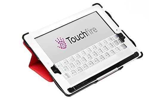 Touchfire Ultra-Protective Magnetic Case & 3-D Keyboard AND Storage Case AND Wall Mount - BUNDLE for iPad 2,3,4 (Red)