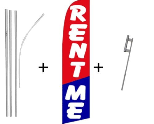 Rent Me Super Flag &amp; Pole Kit