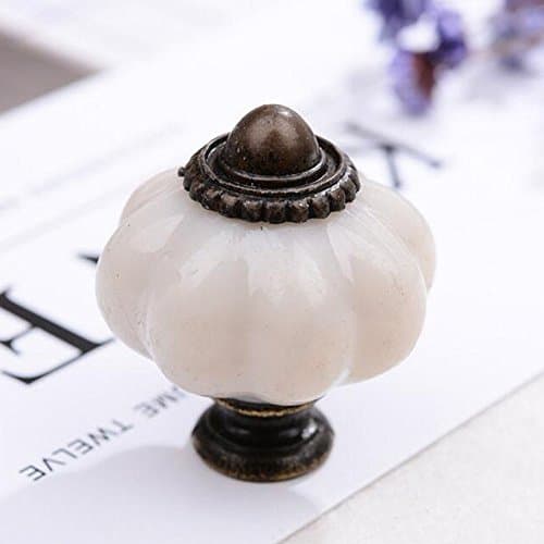 Hmlkeci Acrylic Pumpkin Knobs, Handles Pulls for Cabinets, Cupboard Dresser, Drawers, Kitchen Furniture or Kids Room -10pcs