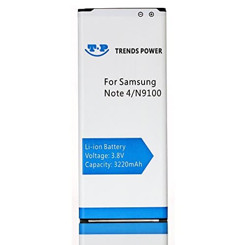 Trends Power Samsung Galaxy Note 4 Battery. Replacement 3220mAh Li-ion Battery without NFC for Samsung Galaxy Note 4 / IV SM-N910