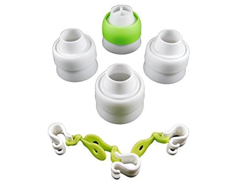 Russian Piping Tip Couplers Allow For Quick And Easy Attaching and Swapping of Russian Tips. Made Specifically To Fit Large Cake Decorating Tips. Helps Save Money On Piping Bags.