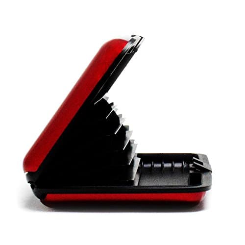 RFID Blocking Wallet Case for Women or Men, Theft Proof  Slim Design -Red