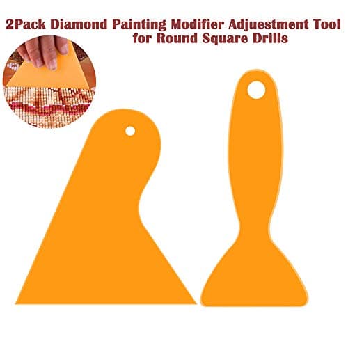 2 Pack Diamond Painting Adjustment Fix Tool, Particular Design for 5d Diamond Painting Kits for Adults DIY Cross Embroidery Stitch Accessories (Yellow)