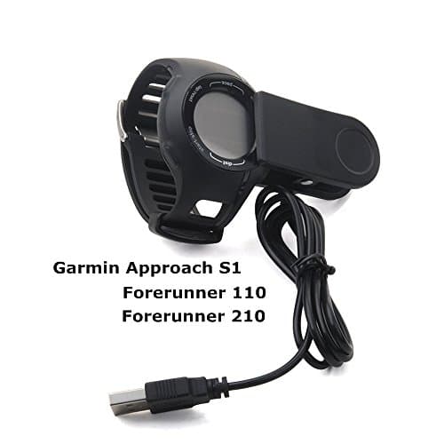 Charging Clip For Garmin Forerunner- Replacement USB Charger Adapter Charge Cord Charging Cable for Garmin Approach S1, Forerunner 110, and Forerunner 210 GPS Smart watch