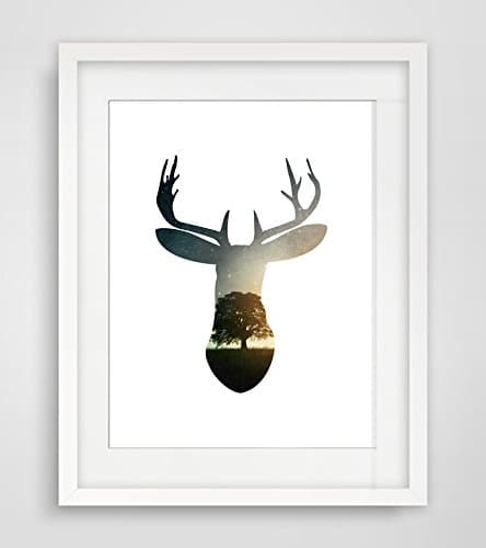 Thrain£¨TM£ Cotill Modern Deer Head Canvas Printing Wall Decor Art Oil Painting Home Decor Pictures On The Wall Canvas Wall Picture NO Frame