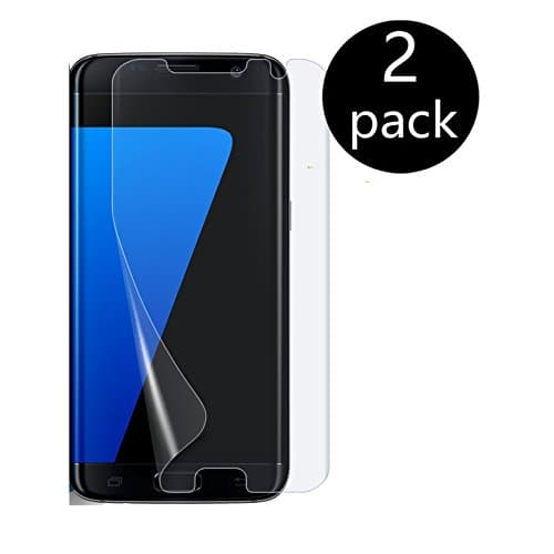 [2-Pack] Galaxy S7 Edge Screen Protector [Full Coverage] [Case Friendly], Soft Flexible TPU film (HD) clear Xinplas Screen Protector for Samsung Galaxy S7 Edge