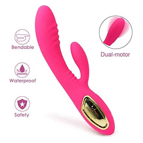 LCD Light Multi-Speed Vibrator Waterproof Vibratory Personal Therapy Energy Efficient Travel Friendly Massager Rechargeable Charge Massage Body (Pink)
