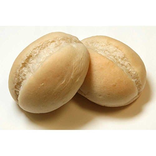 Rotellas Small Split Top White Dinner Roll, 4 inch Length -- 64 per case.