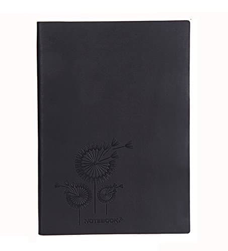 NectaRoy PU Leather Cover Notebook Writing Journal Diary, Dandelion Pattern Daily Notepad to Write in, Lined Paper, Size 212*148mm