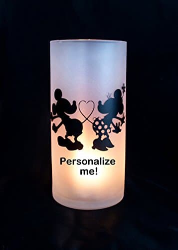 Custom Mickey and Minnie Candle Holder