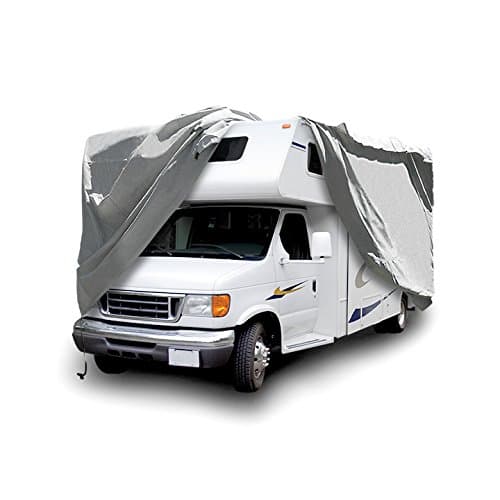 100% Waterproof Class C RV Cover - Max Luster Platinum Guard Class C Camper Cover - Zippered Access Panels, Strap &amp; Buckle System, Free RV Cover Storage Bag - Class C RVs 32 to 35 Feet Long – RVC5PG